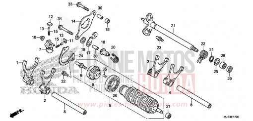 GEARSHIFT DRUM NC750JF de 2015